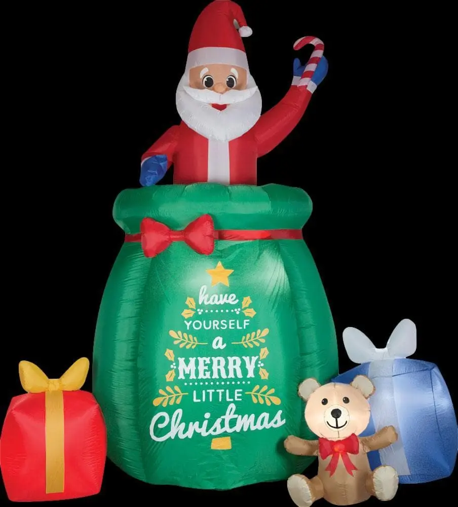 Morris Animated Airblown Popup Santa 3 Morris Animated Airblown Popup Santa