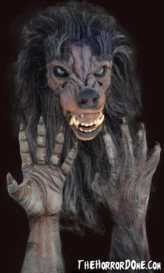 The Horror Dome "Bad Moon Werewolf" HD Studios Pro Mask And Hands Set 3 The Horror Dome "Bad Moon Werewolf" HD Studios Pro Mask And Hands Set