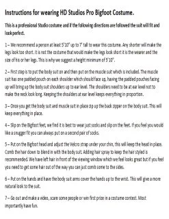 The Horror Dome "Bigfoot" HD Studios Pro Costume 13 The Horror Dome "Bigfoot" HD Studios Pro Costume -Halloween Horror Decorations Shop bigfoot hd studios pro costume 29860893818928