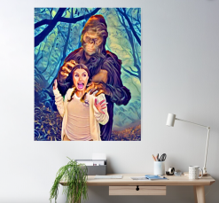 The Horror Dome Bigfoot Poster -Halloween Horror Decorations Shop bigfoot version 3 poster 29931019468848