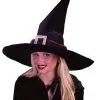 Morris "Black Pleated Velour Witch" Halloween Costume Hat