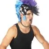 Morris "Checkered Mohawk Punk" Halloween Wig -Halloween Horror Decorations Shop checkered mohawk punk halloween wig 8179910465