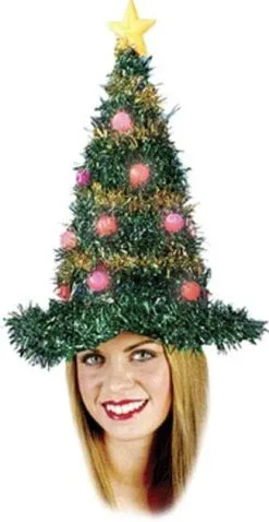 Morris "Christmas Tree Hat - Light Up" Christmas Costume Accessory