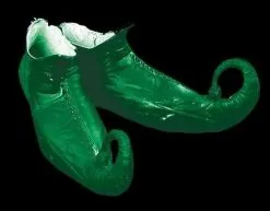 Morris "Classic Elf Shoes - Green" Christmas Costume Accessory