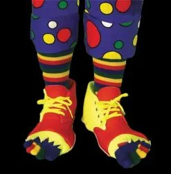 Morris "Clown Shoes And Toe Sock Set" Halloween Costume Accessory