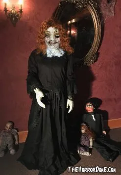 The Horror Dome "Cracked Porcelain Doll" HD Studios Pro Costume -Halloween Horror Decorations Shop cracked porcelain doll hd studios pro halloween costume 23198034881