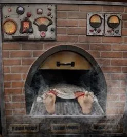 Dead Farm Productions Cremation Oven Halloween Animatronic