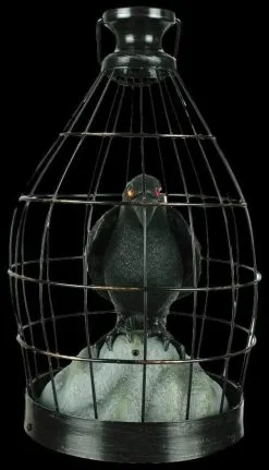 Morris "Crow In Cage" Animated Halloween Prop