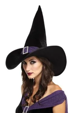 Morris "Elegant Witch - Black/Purple" Halloween Costume Hat