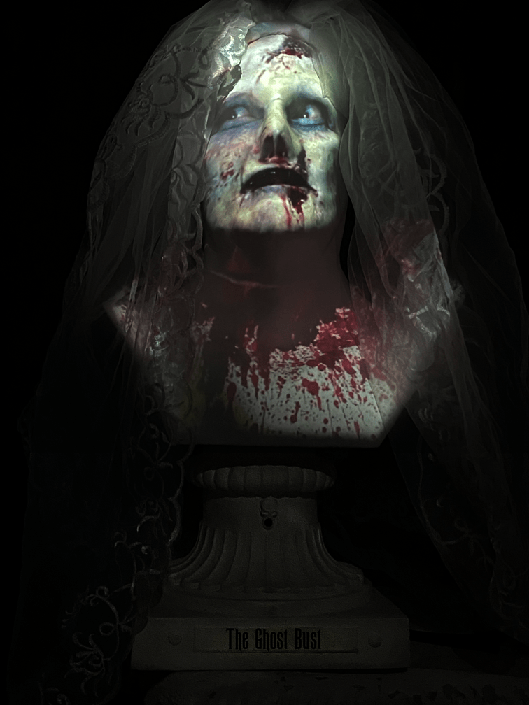 Night Frights "Ghost Bust - Bride" Animated Haunted Projection Prop 3 Night Frights "Ghost Bust - Bride" Animated Haunted Projection Prop