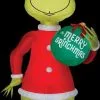 Morris Giant Airblown Grinch With Ornament -Halloween Horror Decorations Shop giant airblown grinch with ornament 29123582591024