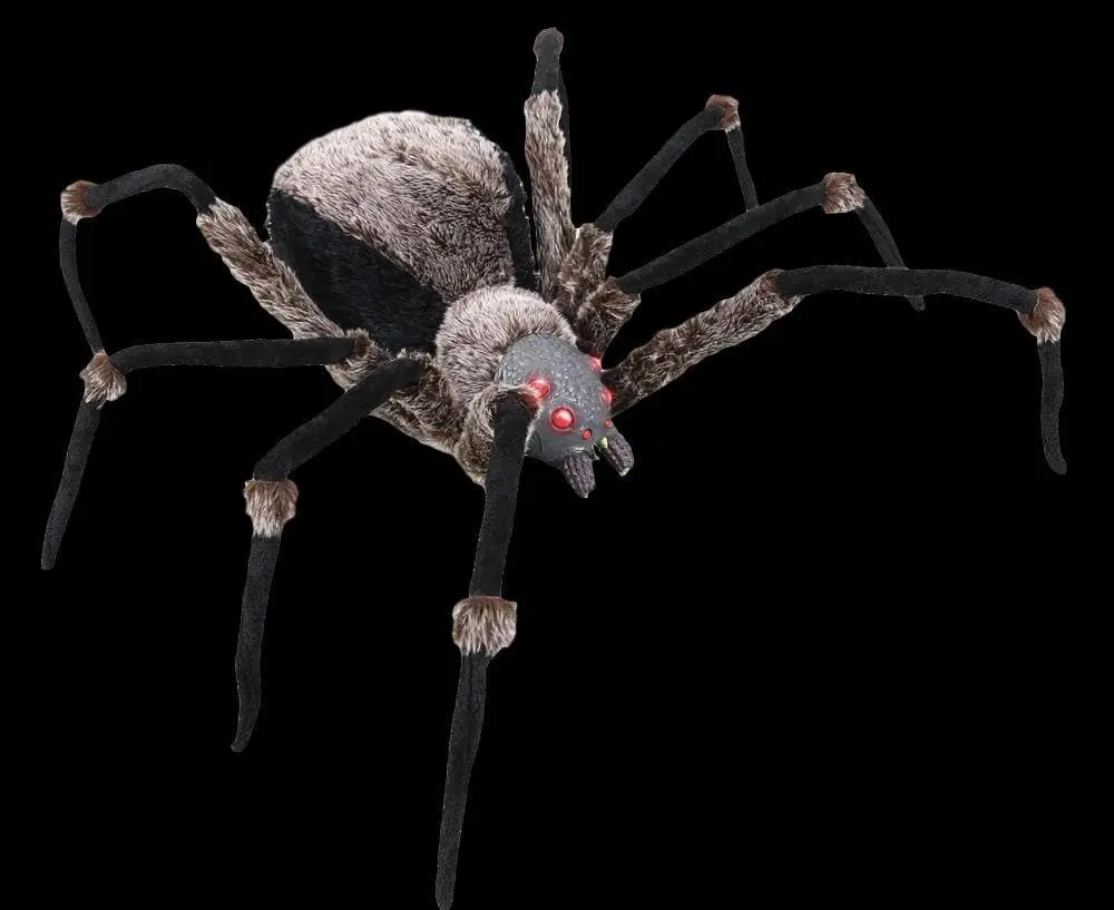 Morris "Giant Spider With LED Eyes" Monster Halloween Prop 3 Morris "Giant Spider With LED Eyes" Monster Halloween Prop