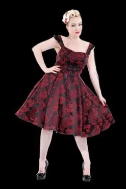 The Horror Dome "Gothic Ghoul Dress In Red" HD Hollywood Costume