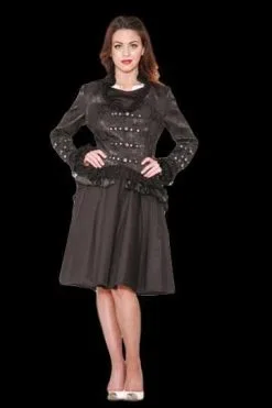 The Horror Dome "Gothic Sexy Jacket In Black" HD Hollywood Costume