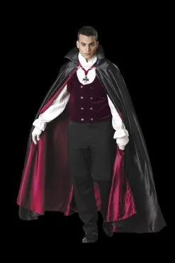 Morris "Gothic Vampire With Teeth" Costume (Adult Size)