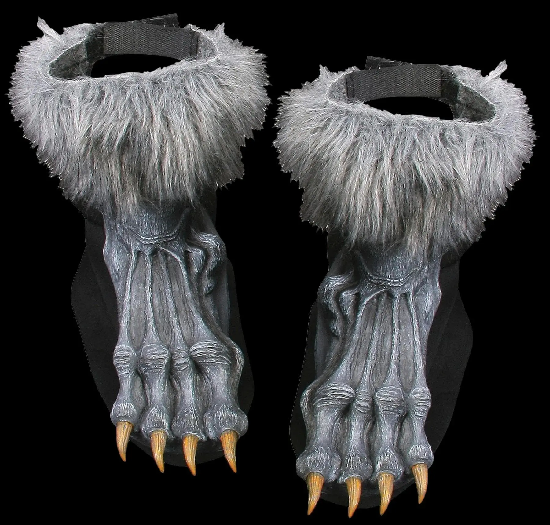 Morris "Grey Werewolf Feet Shoe Covers" Halloween Costume Accessory 3 Morris "Grey Werewolf Feet Shoe Covers" Halloween Costume Accessory