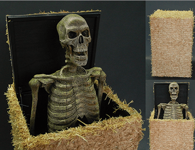 DC PROPS "Hay Bale Popper" Skeleton Halloween Animatronic 3 DC PROPS "Hay Bale Popper" Skeleton Halloween Animatronic