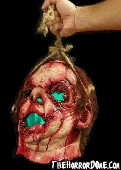 The Horror Dome "Jack The Lantern" Lighted Severed Head Halloween Prop -Halloween Horror Decorations Shop jack the lantern lighted severed head halloween prop 28753996349488