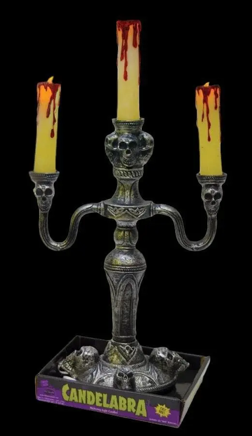 Morris "Light Up Candelabra" Halloween Decoration 3 Morris "Light Up Candelabra" Halloween Decoration