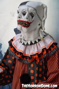 The Horror Dome "Movie Clown Suit In Orange" Costume -Halloween Horror Decorations Shop movie clown suit in orange halloween costume 28888163254320