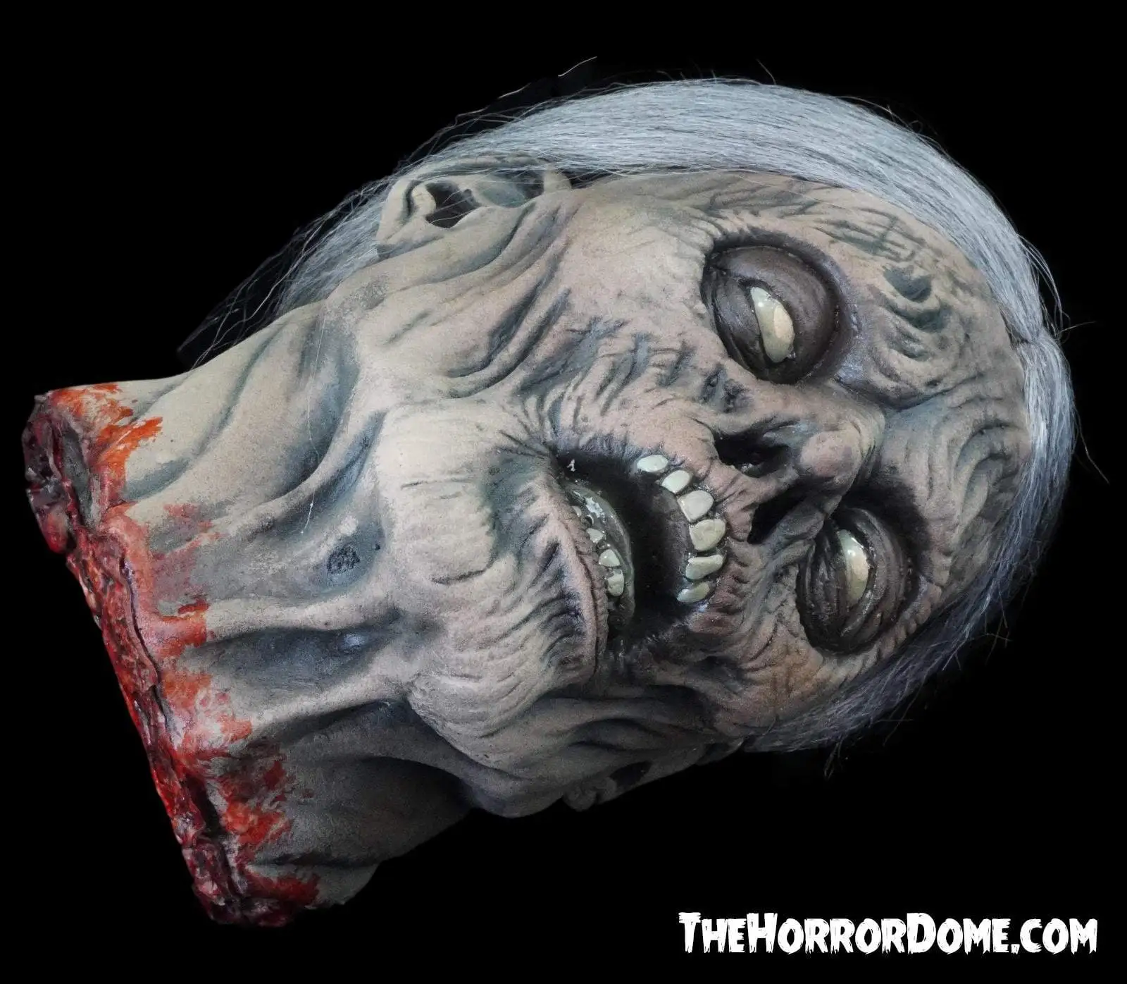 The Horror Dome "Mrs. Bates" Severed Head HD Studios Ultra Realistic Halloween Prop 5 The Horror Dome "Mrs. Bates" Severed Head HD Studios Ultra Realistic Halloween Prop - Image 3