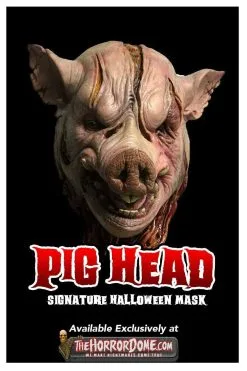 The Horror Dome "Pig Head" HD Studios Pro Mask -Halloween Horror Decorations Shop pig head hd studios pro halloween mask 28733193519152