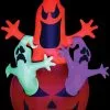 Morris "Pumpkin With Neon Ghost" Air-Blown Inflatable Hallloween Decoration -Halloween Horror Decorations Shop pumpkin with neon ghost air blown inflatable hallloween decoration 28753887559728