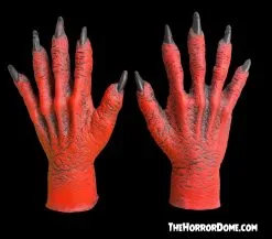Morris Red Demon Hands" Halloween Costume Accessory