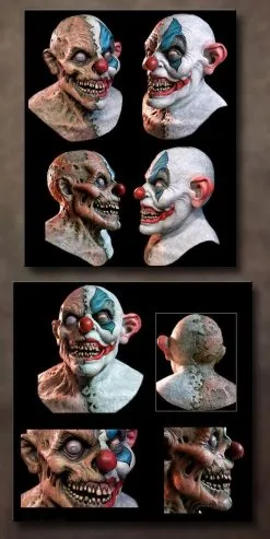 The Horror Dome "Rot The Clown" HD Studios Pro Mask -Halloween Horror Decorations Shop rot the clown hd studios pro halloween mask 8704273409