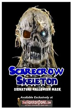 The Horror Dome "Scarecrow Skeleton" HD Studios Pro Mask -Halloween Horror Decorations Shop scarecrow skeleton hd studios pro halloween mask 28757562032176