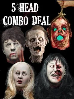 The Horror Dome "Severed Heads Halloween Props" - 5x Package Deal