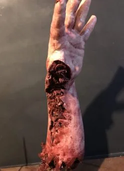 SpellBound FX And Art "Shark Bite Silicone Arm" Bloody Body Part Prop -Halloween Horror Decorations Shop shark bite silicone arm bloody body part prop 11943702888496