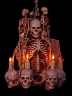 Buckeys Boneyard "Skeleton Chandelier" Haunted House Lighting