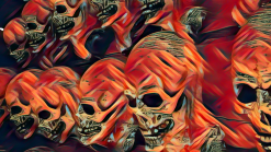 The Horror Dome Skull Poster