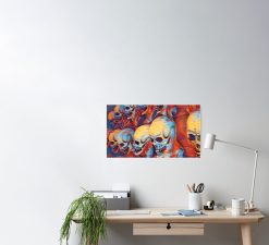 The Horror Dome Skull Poster -Halloween Horror Decorations Shop skull poster 29931461967920