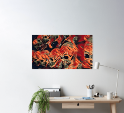 The Horror Dome Skull Poster -Halloween Horror Decorations Shop skull poster 29931462164528