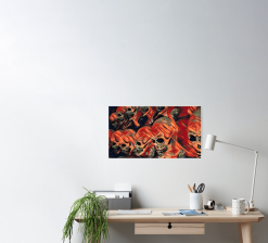 The Horror Dome Skull Poster -Halloween Horror Decorations Shop skull poster 29931462230064