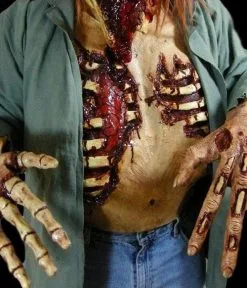 The Horror Dome "Spare Ribs Latex Chest Plate" Halloween Costume Accessory