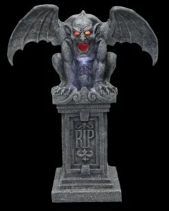 Morris "Stone Gargoyle With Sound And Lights" Halloween Decoration