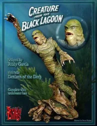 The Horror Dome "Swimming Creature From The Black Lagoon" Unpainted Model Sculpture 2 The Horror Dome "Swimming Creature From The Black Lagoon" Unpainted Model Sculpture