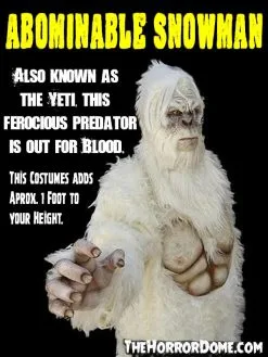 The Horror Dome "The Abominable Snowman" HD Studios Pro Costume -Halloween Horror Decorations Shop the abominable snowman hd studios pro halloween costume 14335992889392