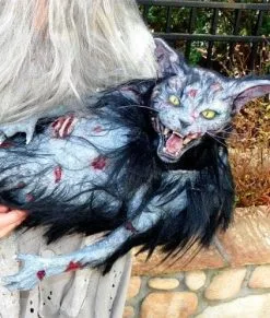 The Horror Dome "Zombie Cat" HD Studios Halloween Puppet Prop -Halloween Horror Decorations Shop zombie cat hd studios halloween puppet prop 8720878593