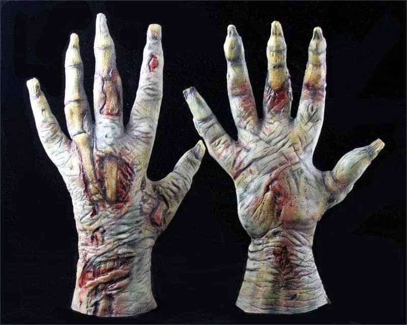 The Horror Dome "Zombie Skeleton Hands" Halloween Costume Gloves 5 The Horror Dome "Zombie Skeleton Hands" Halloween Costume Gloves - Image 3